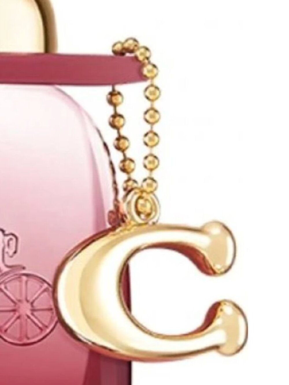 Coach Gold "C" Charm & Chain	 NWOTs